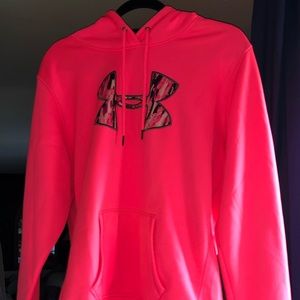 Hot pink Under Armour sweatshirt
